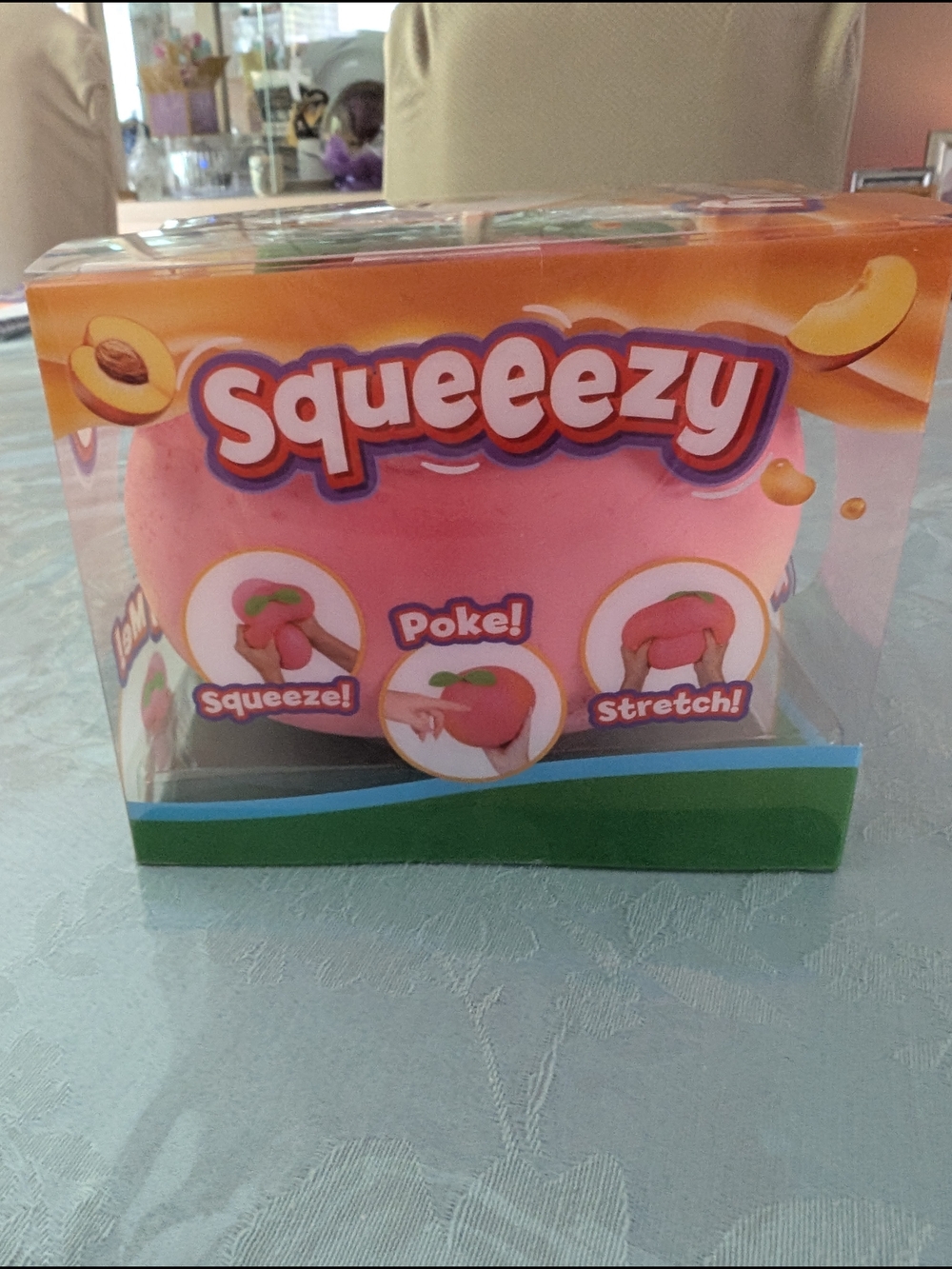 Pink Peach Squishy Toy -